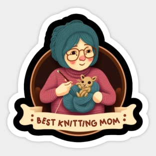 Best Knitting Mom Ever Sticker